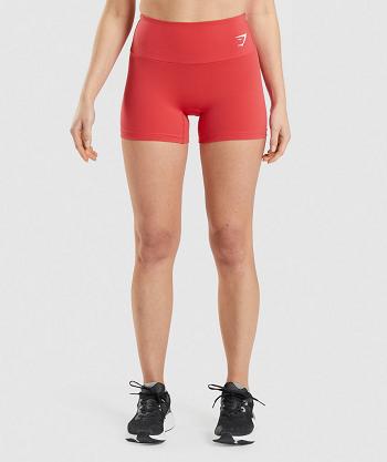 Pantalones Cortos Gymshark Entrenamiento Mujer Rojas | CO 2682MQZ